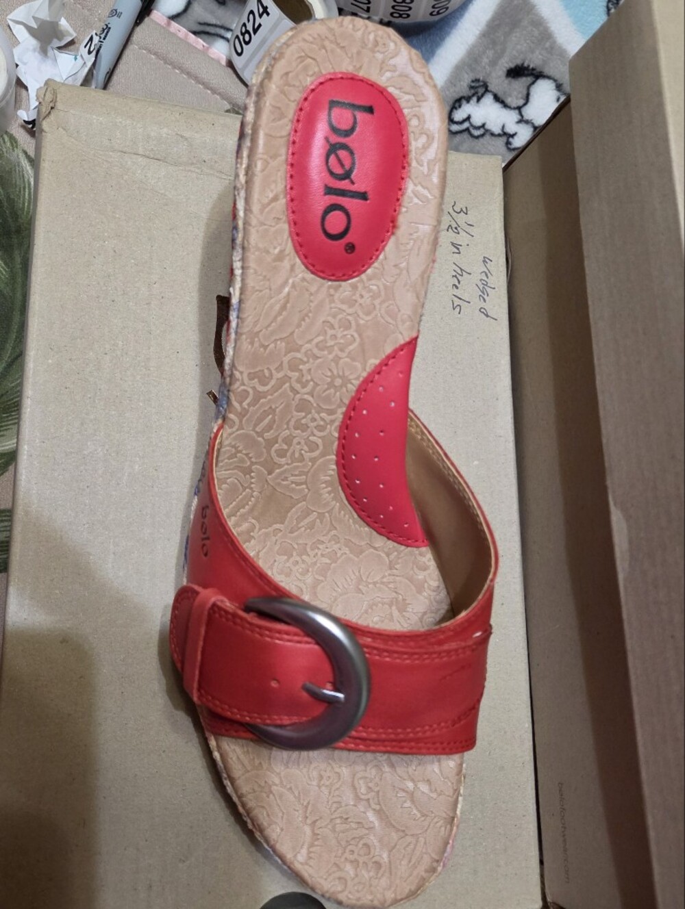 #269 Bolo-Zetta Slip On Wedged Sandals,sz.10 Asst.Colors Avail - Picture 8 of 11